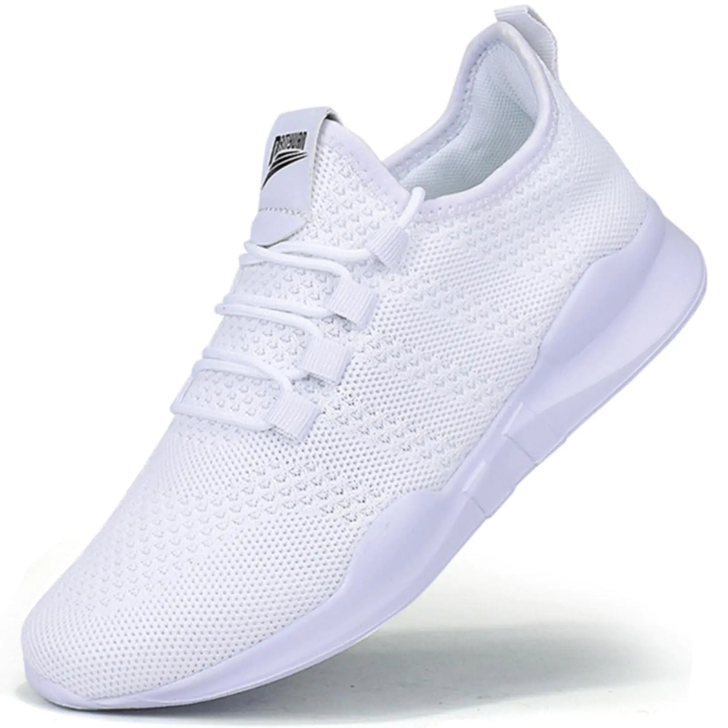 Breathable Lightweight Women's Sneakers White Gym Workout Shoes Size 7 - householdessential