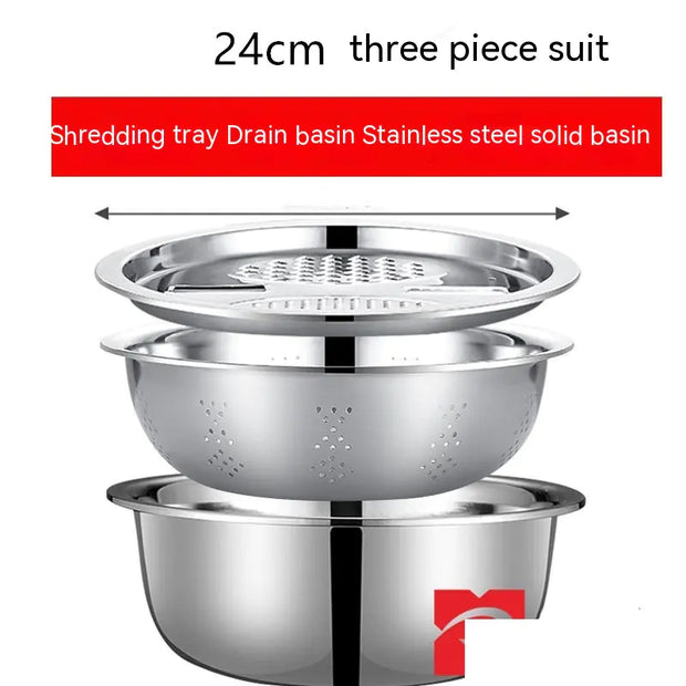 Stainless Steel Household Drain Basket Slicer