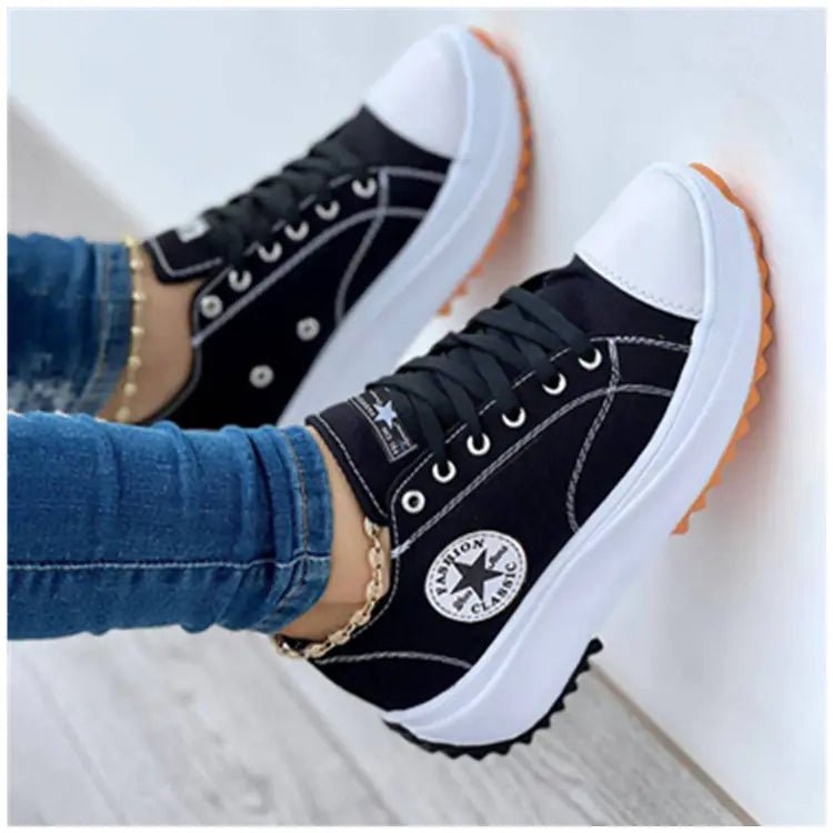 Breathable High Top Canvas Shoes for Women - householdessential