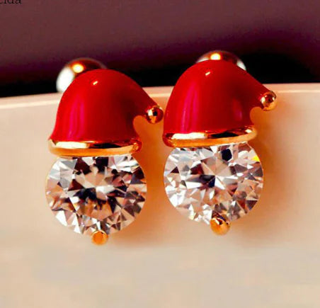 Earrings and Christmas Hat Studs