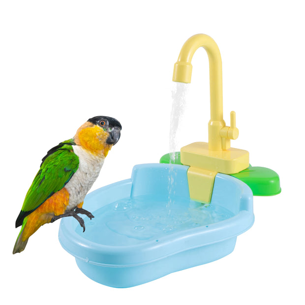 Parrot Perch Shower Pet Bird Bath Cage Basin Parrot Bath Basin Parrot Shower Bowl Birds Accessories Parrot Toy Bird Bathtub 1Pc
