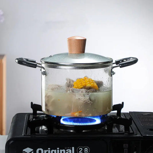 Borosilicate Glass Binaural Household Steamer - householdessential
