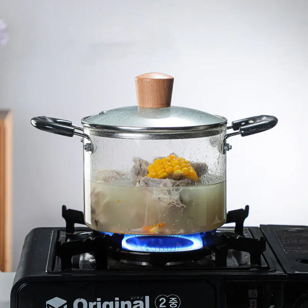 Borosilicate Glass Binaural Household Steamer