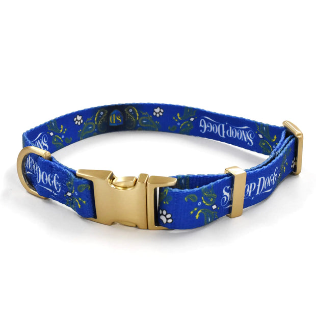 Snoop Doggie Doggs Deluxe Pet Collar Halftime Large