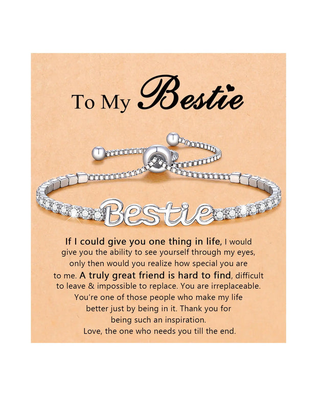 UNGENT THEM Best Friend Birthday Gifts for Women Friendship Bracelets Valentines Day Christmas Gifts for Friends Woman Female Her Bestie BFF