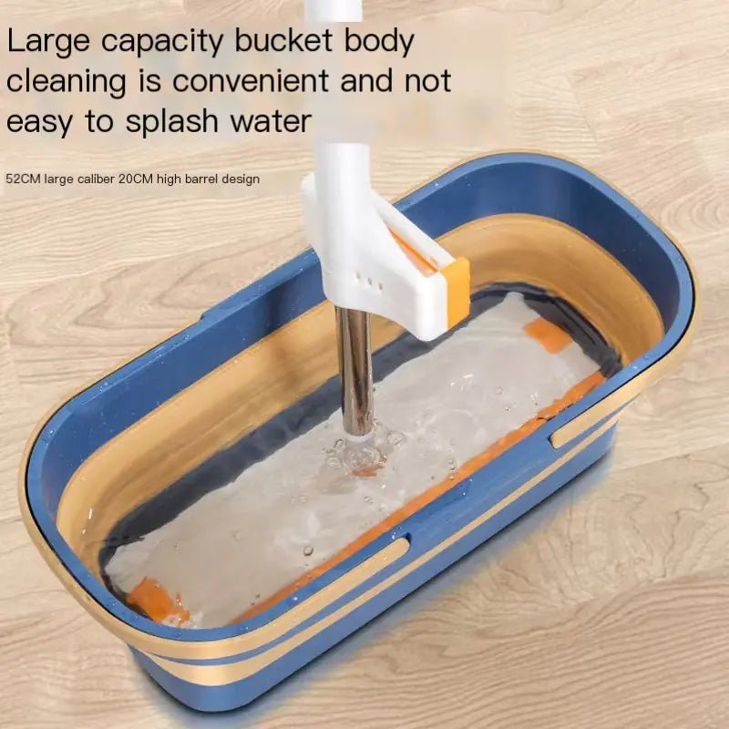 Double Handle Household Mop Bucket for Cleaning - householdessential