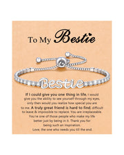 UNGENT THEM Best Friend Birthday Gifts for Women Friendship Bracelets Valentines Day Christmas Gifts for Friends Woman Female Her Bestie BFF