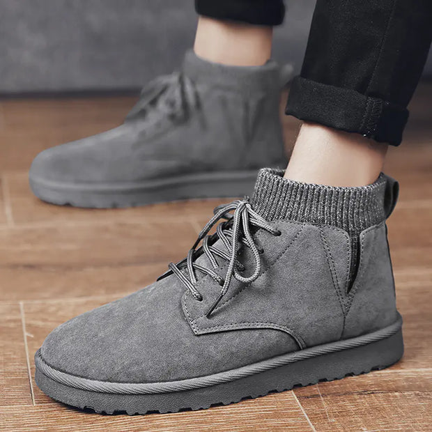 Thickened High-Top Cotton Shoes for Men