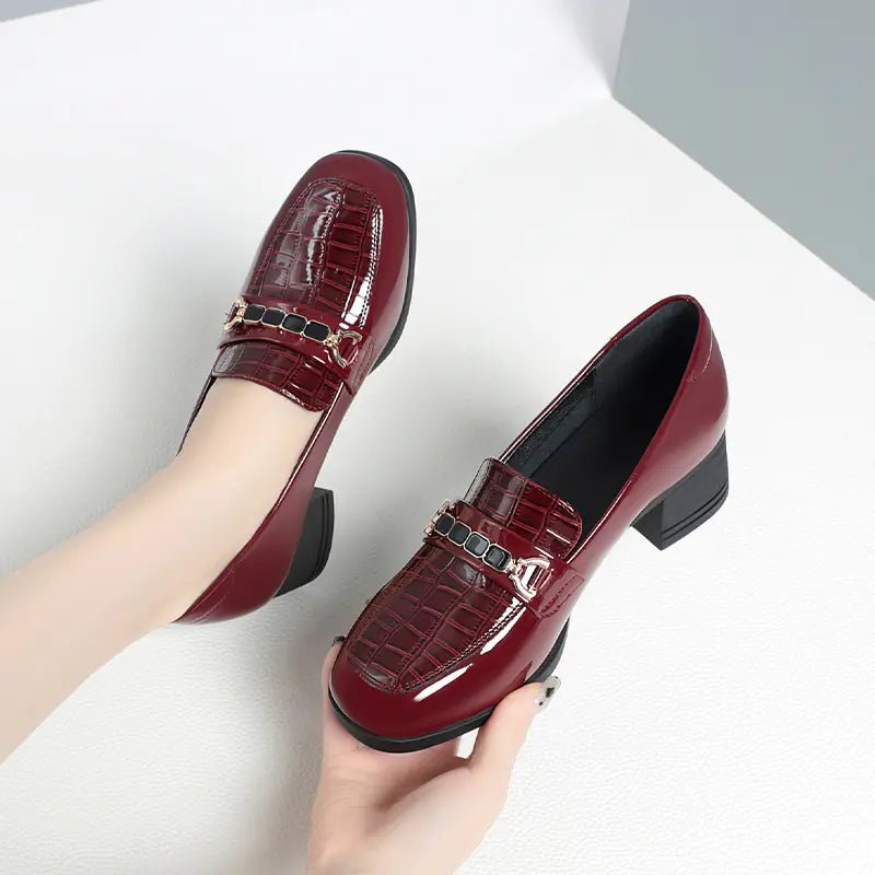 Red Soft Leather Wedding Shoes for Women - householdessential