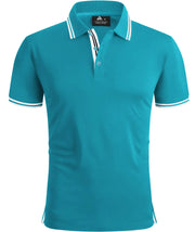 V VALANCH 3XL Shirts for Men Casual Short Sleeve Golf Polo Shirts Moisture Wicking Summer Shirts3XL