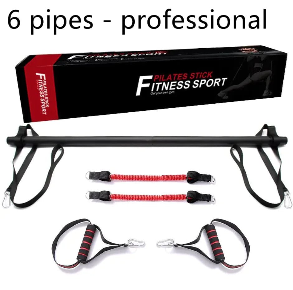 Pilates Bar Kit with Resistance Bands - householdessential