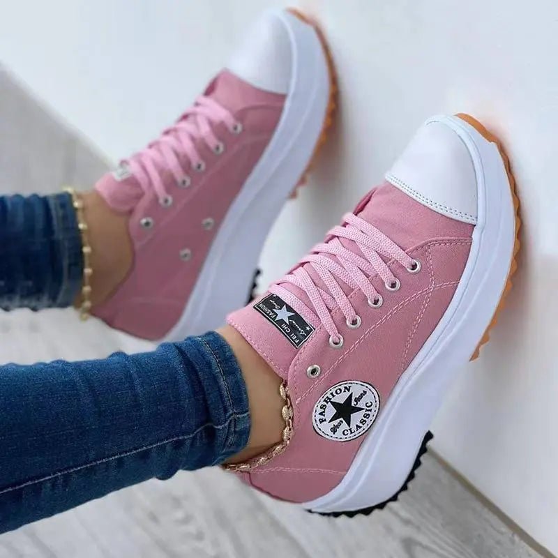 Breathable High Top Canvas Shoes for Women - householdessential