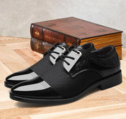 Shiny Pointed Dress Shoes for Men