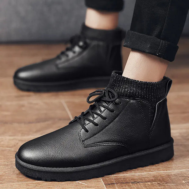 Thickened High-Top Cotton Shoes for Men