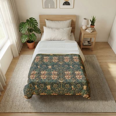 William Morris's Honeysuckle (1876) famous pattern wallpaper duvet cover | Vintage Botanical Print - householdessential