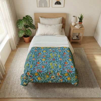 William Morris Four Fruits Pattern (1862) Cotton Duvet Cover | Floral Bedding - householdessential
