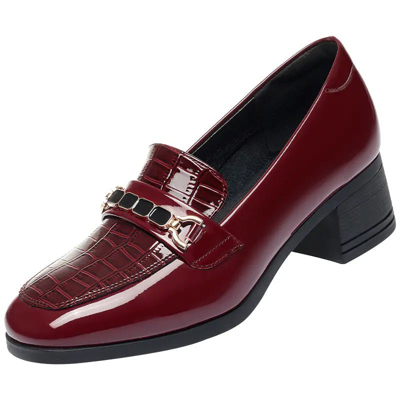 Red Soft Leather Wedding Shoes for Women - householdessential
