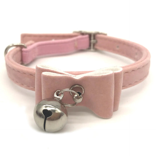 Pet Collar with Bell and Bow for Cats - householdessential
