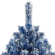 6 Foot Hinged Artificial Fir Christmas Tree With Pre-installed Lights And Snow Covered Artificial Holiday Christmas Tree