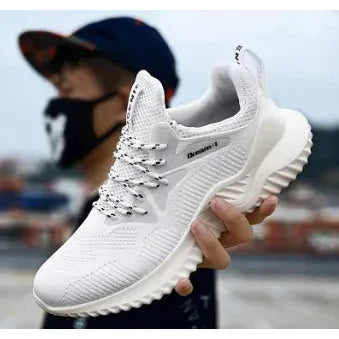 Breathable Knit Running Shoes for Men - householdessential