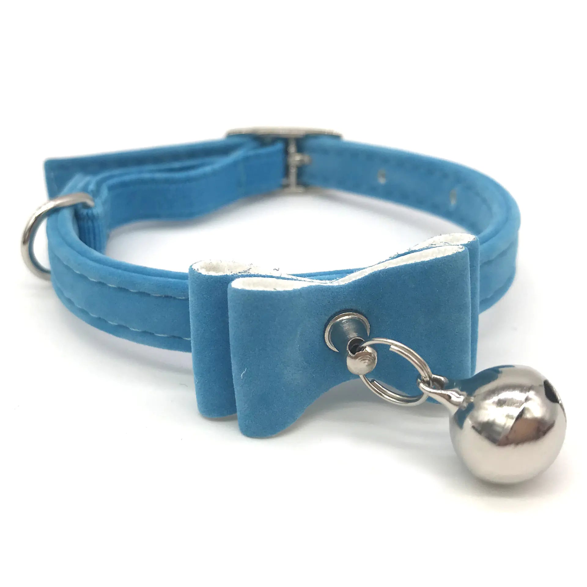 Pet Collar with Bell and Bow for Cats - householdessential