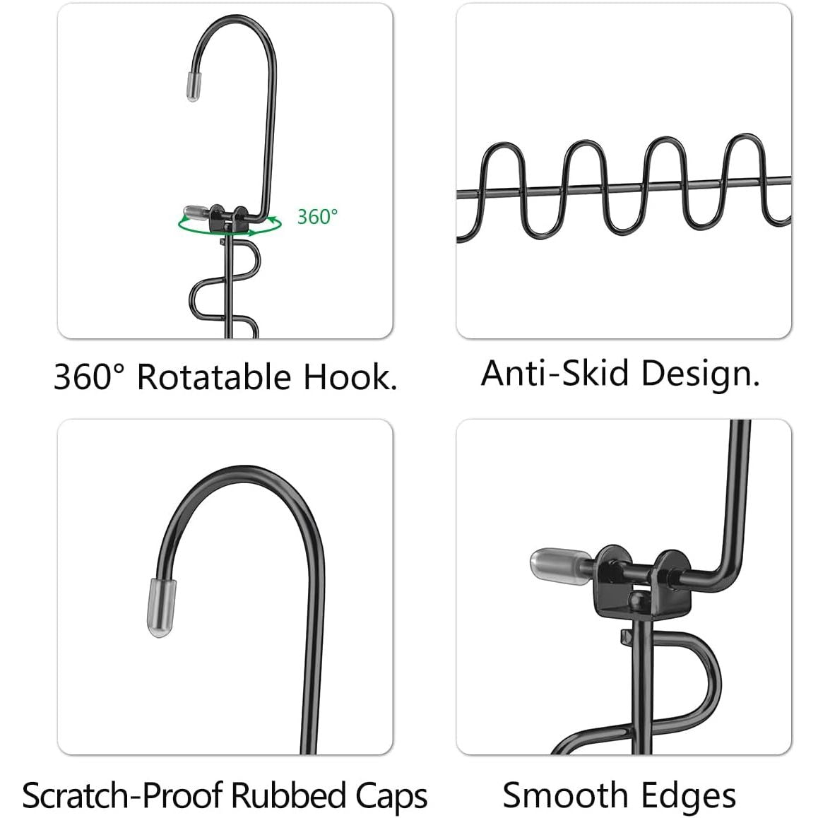 20 Pack Space Saving Hanger Organizers for Apartment Storage, Closet Organizer Solutions - householdessential