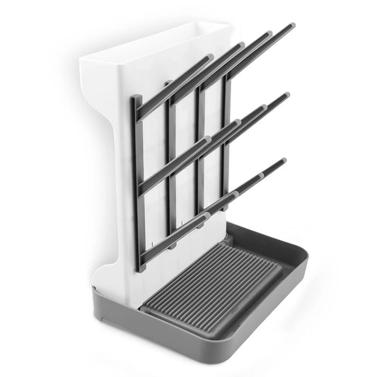 Large Capacity Baby Bottle Drying Rack with Removable Drip Tray - householdessential
