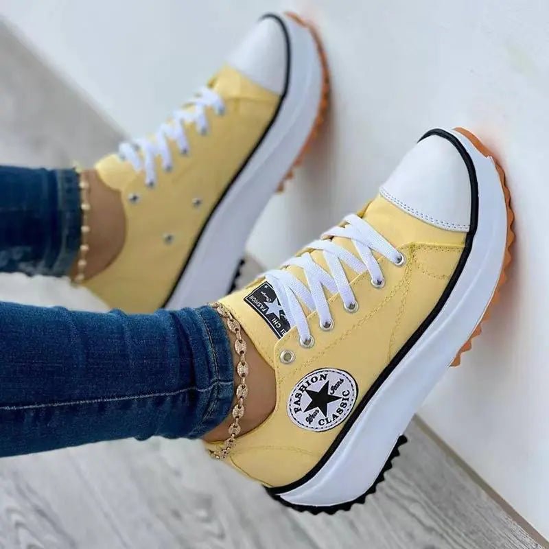 Breathable High Top Canvas Shoes for Women - householdessential