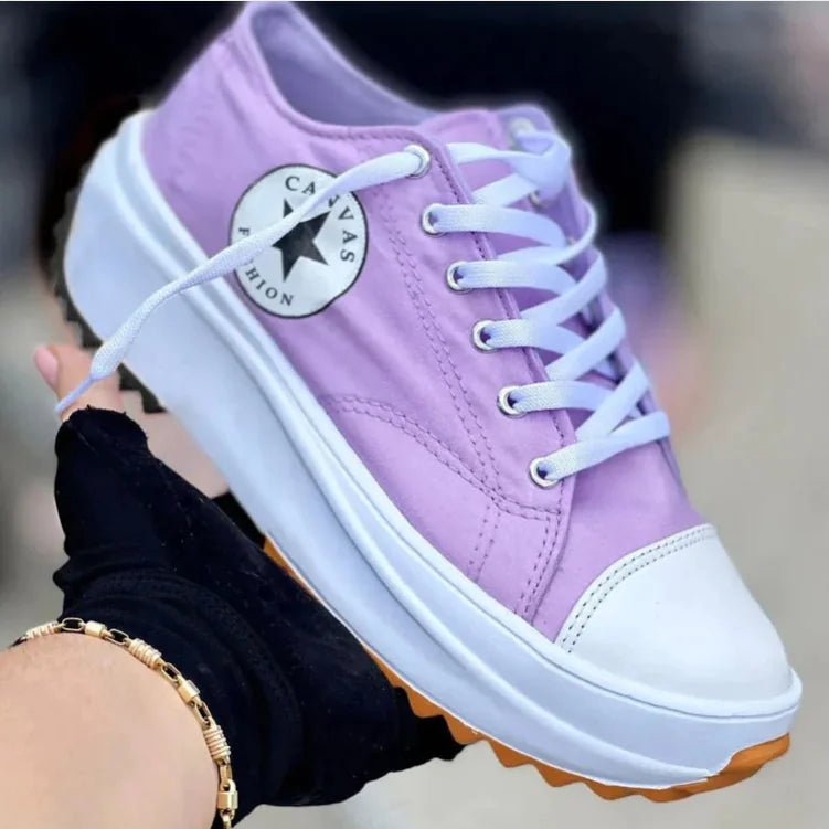 Breathable High Top Canvas Shoes for Women - householdessential