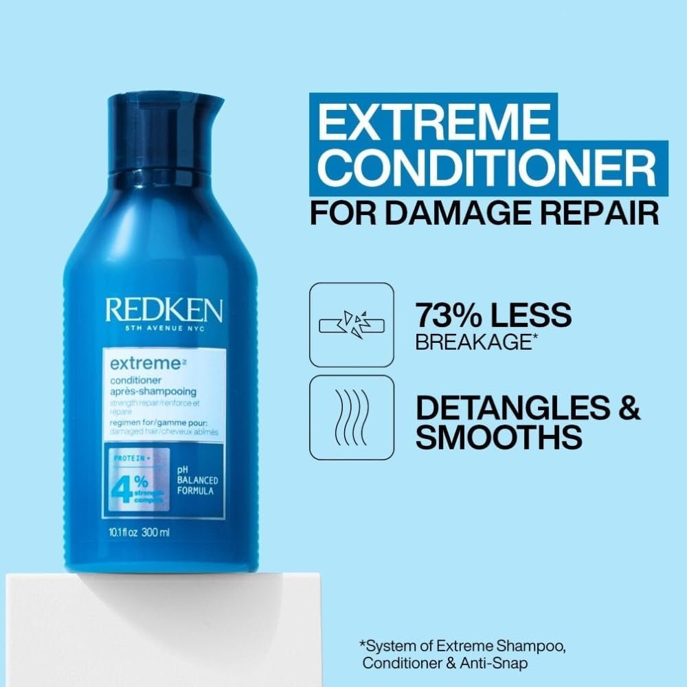 Conditioner, for Damaged Hair, Protein, Strength Repair, Extreme - householdessential