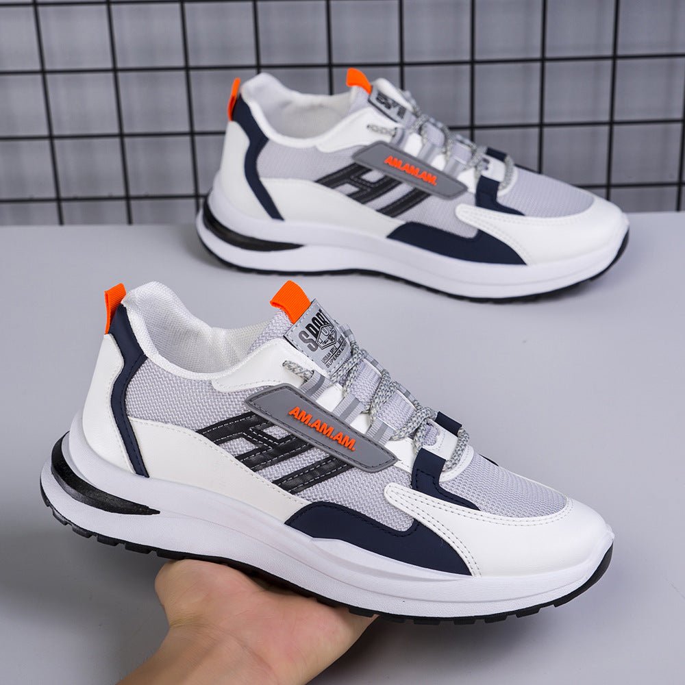 Men Sneakers White Sports Shoes Running Walking - householdessential