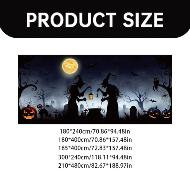 Garage Friends Halloween 2024 New Halloween Garage Door Cover Garage Door Halloween for Halloween Party Indoor Outdoor DIY Home Window Door Halloween Decorations