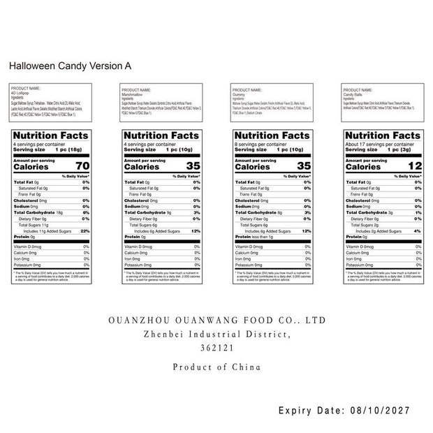 Halloween Candy Gift Box Set, 4D Lollipop Marshmallows Gummies , Various Mixed Candies Party Favors, Creative Ghost Pumpkin Bat, High-Appearance Snacks, for Kids/Children,Besties,Little Friends,Boyfriends and Girlfriends Gift 8.57 OZ (33 Count)