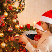 50Pcs/Box 4Cm Christmas Balls Ornament Xmas Tree Hanging Bauble Pendant 2024 Christmas Decoration for Home 2025 New Year Gifts