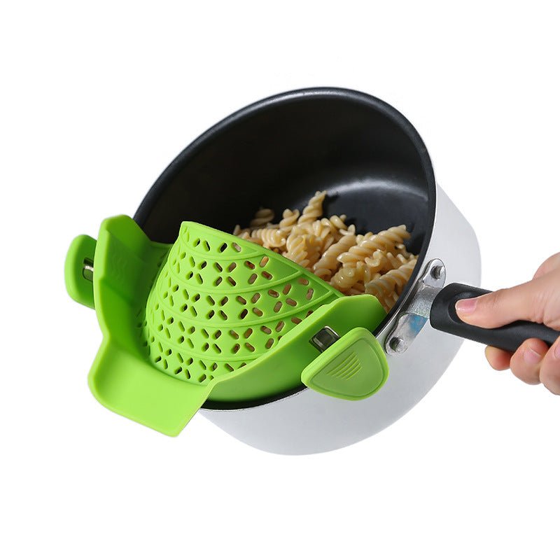 Kitchen Gadgets Silicone Pot Side Drain Stopper - householdessential