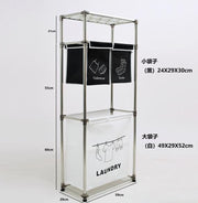 Laundry Basket 3-Tier Laundry Sorter with 4 Removable Bags for Organizing Clothes, Laundry, Light Laundry, Dark Laundry, 3 Hooks