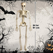 24 Inch Halloween Adjustable Skeleton Prop,Halloween Decoration Clearance,Halloween Party Decoration,Halloween Decoration Outdoor,Indoor