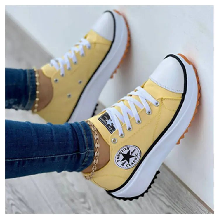 Breathable High Top Canvas Shoes for Women - householdessential
