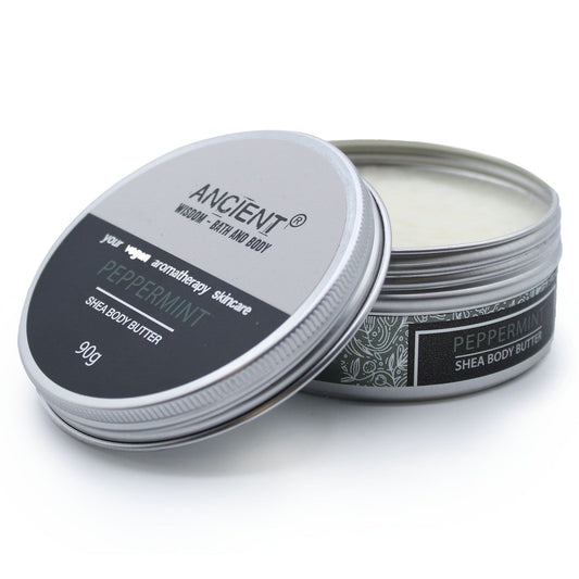 Aromatherapy Shea Body Butter 90g - Peppermint - householdessential