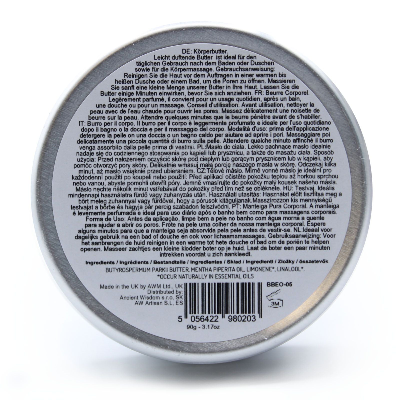 Aromatherapy Shea Body Butter 90g - Peppermint - householdessential