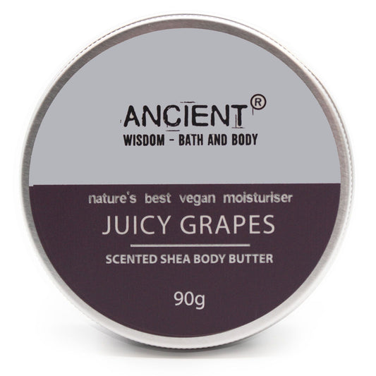 Scented Shea Body Butter 90g - Juicy Grapes - householdessential