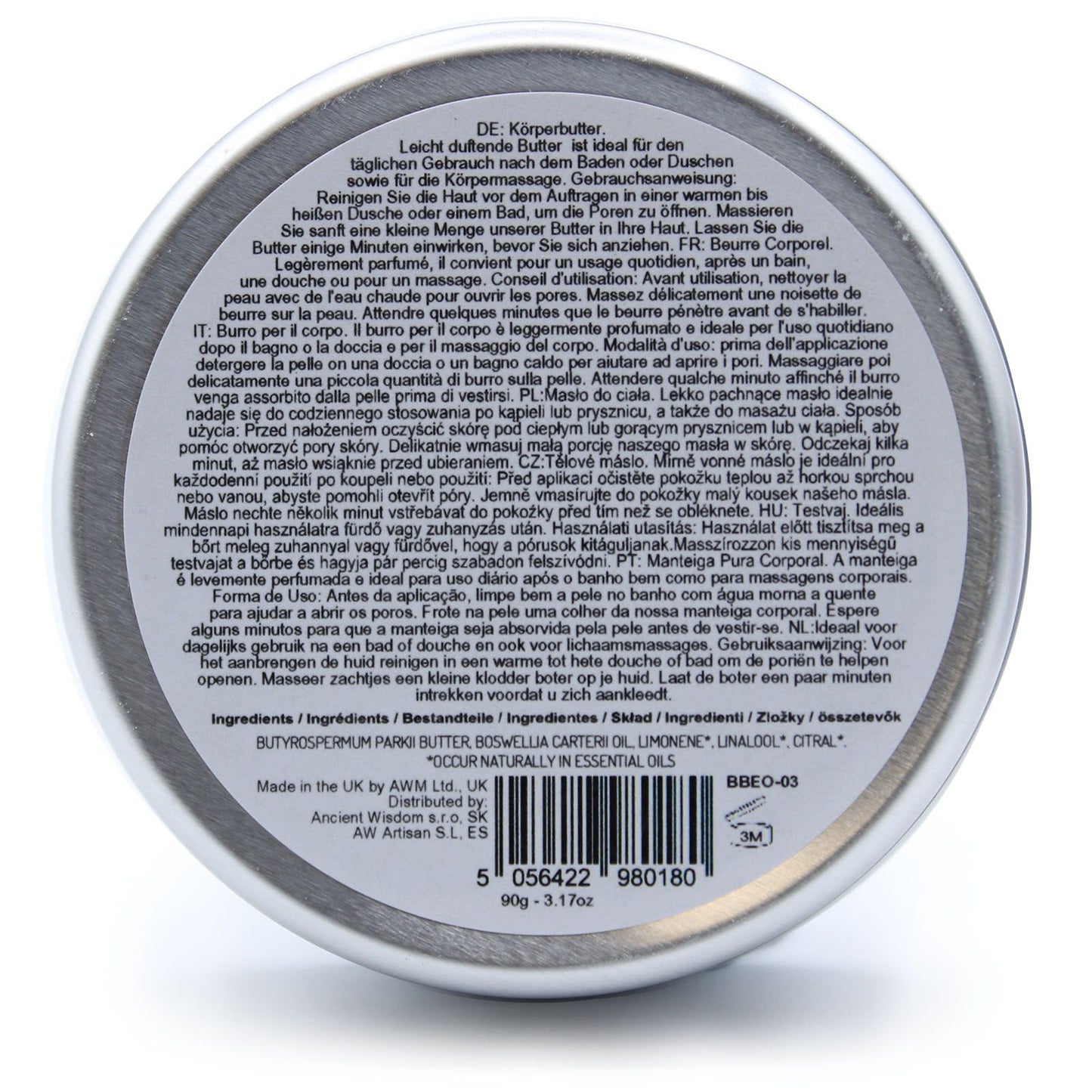 Aromatherapy Shea Body Butter 90g - Frankincense - householdessential