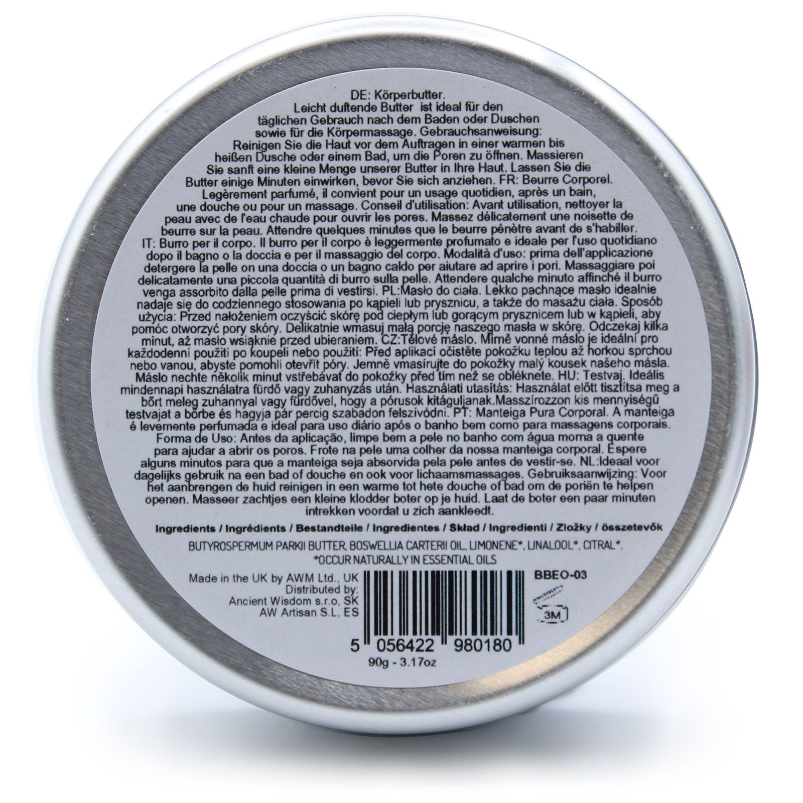 Aromatherapy Shea Body Butter 90g - Frankincense - householdessential