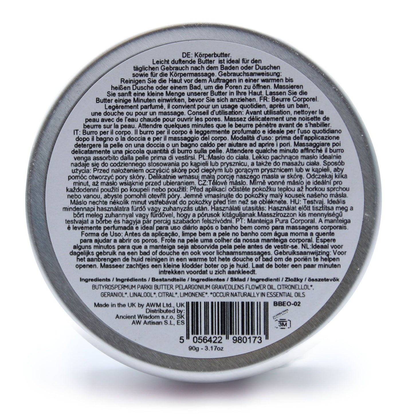 Aromatherapy Shea Body Butter 90g - Geranium - householdessential