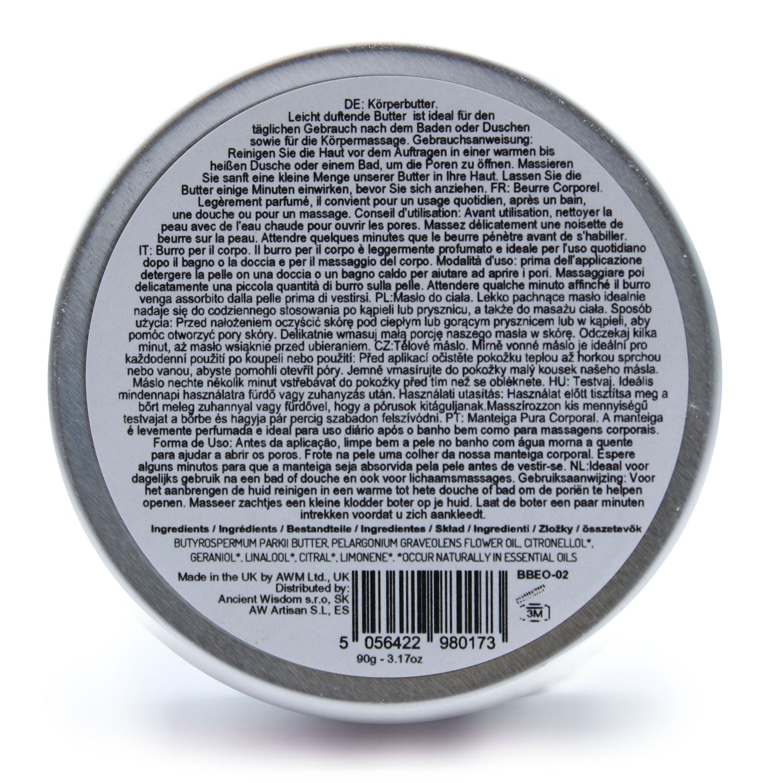 Aromatherapy Shea Body Butter 90g - Geranium - householdessential