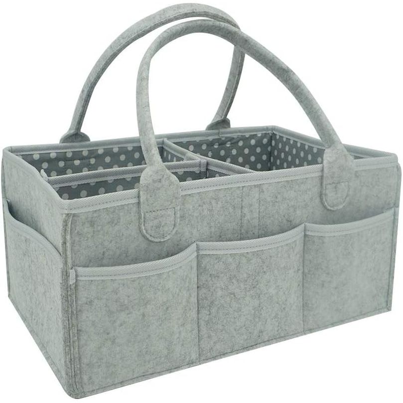 Portable Diaper Caddy Organizer - Nursery Essential for Changing Table - Top Baby Shower Gift - householdessential