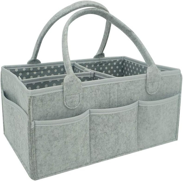 Baby Diaper Caddy Organizer for Changing Table and Car – Top Baby Shower Gifts - Portable Diaper Storage for Nursery Organization (Diaper Caddy)
