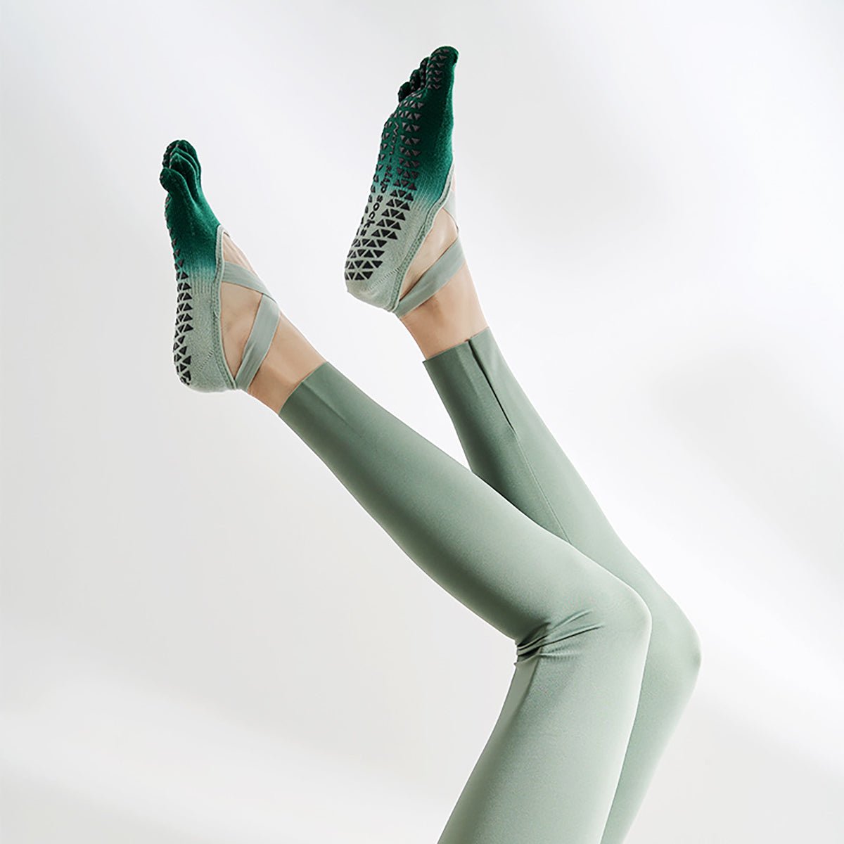 Non - Slip Yoga Grip Socks for Women - Full Toe Grip Accessories - householdessential