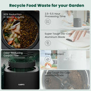 [US Direct]  Ecostar S1 Smart Kitchen Waste Composter Eco-Friendly Electric Kitchen Compost Bin Sustainable Indoor Countertop Food Cycler