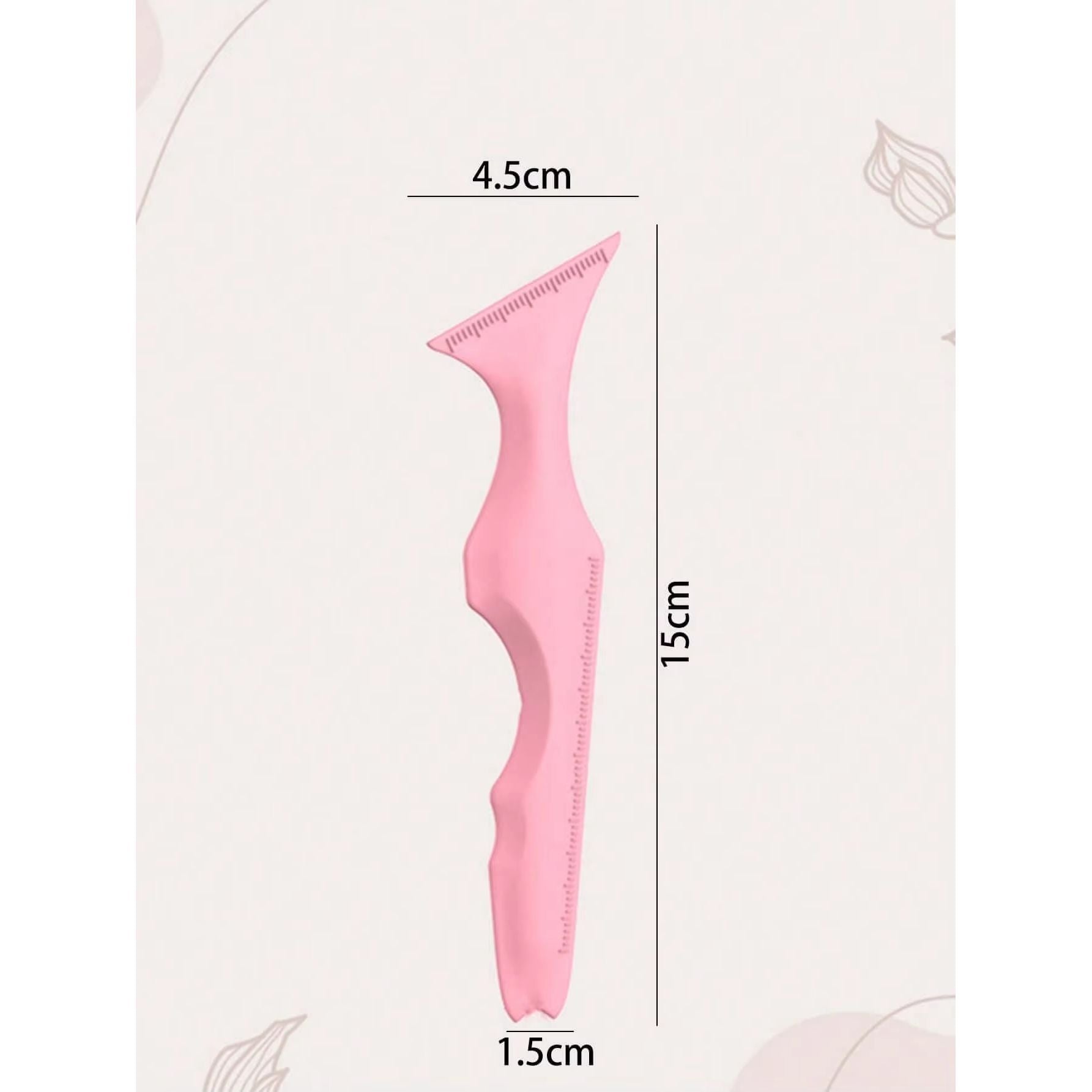 1PS Make - Up Tools for Eyeliner Eyelashes, Lipstick Silicone Beauty Ruler Make - Up Aids - householdessential